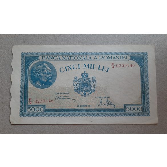 Romania 5000 Lei 1945 XF