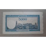 Romania 5000 Lei 1945 XF
