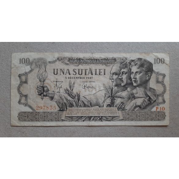 Romania 100 Lei 1947 F