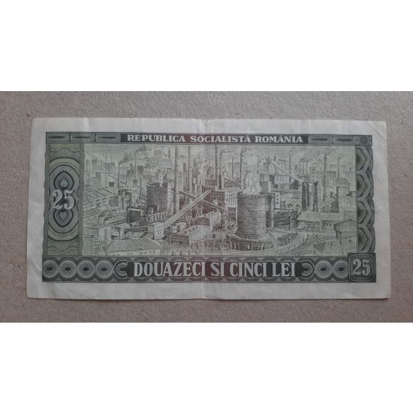 Románia 25 Lei 1966 F+