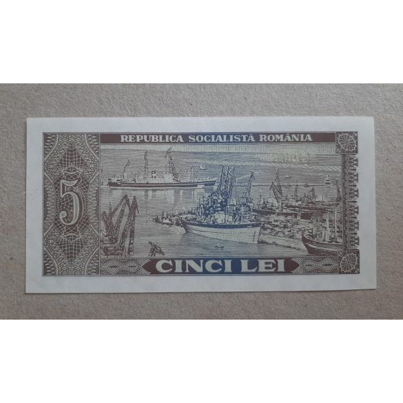 Románia 5 Lei 1966 aUNC+