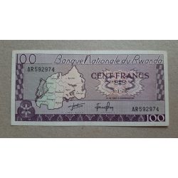 Ruanda 100 Francs 1976 XF