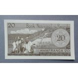 Ruanda 20 Francs 1976 UNC
