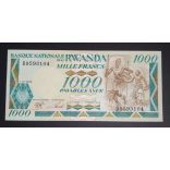 Ruanda 1000 Francs 1988 UNC 