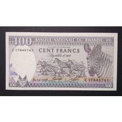 Rwanda 100 Francs 1989 UNC
