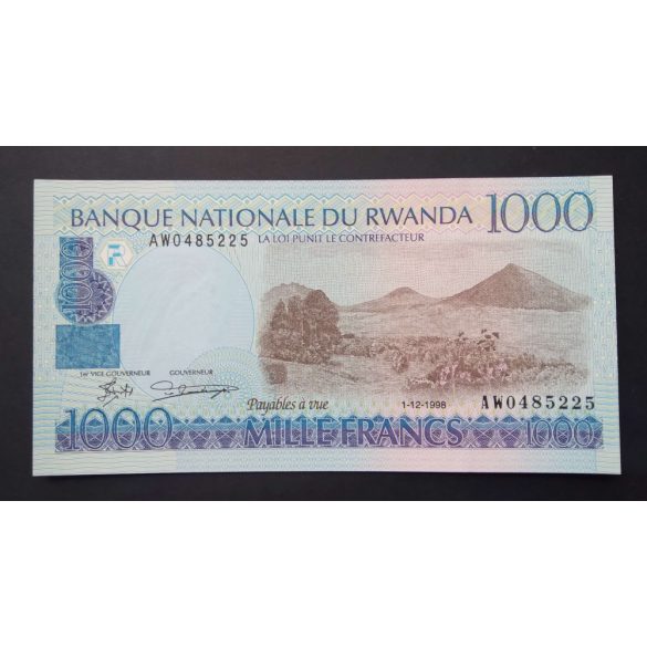 Ruanda 1000 Francs 1998 UNC