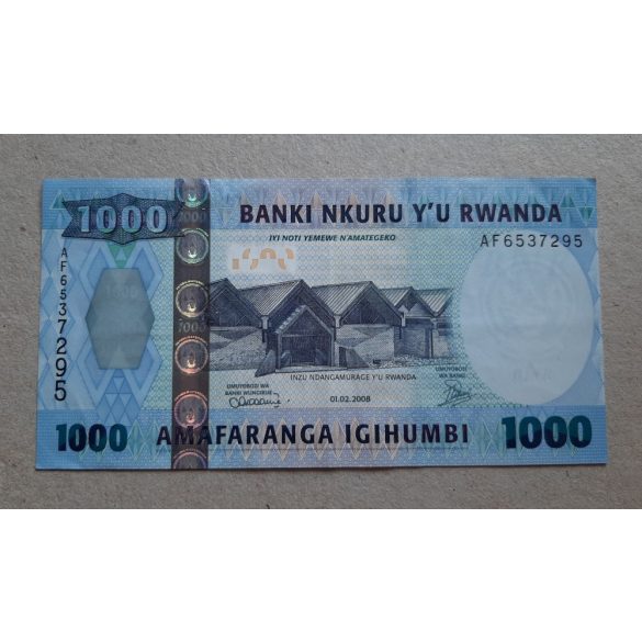 Rwanda 1000 Francs 2008 VF