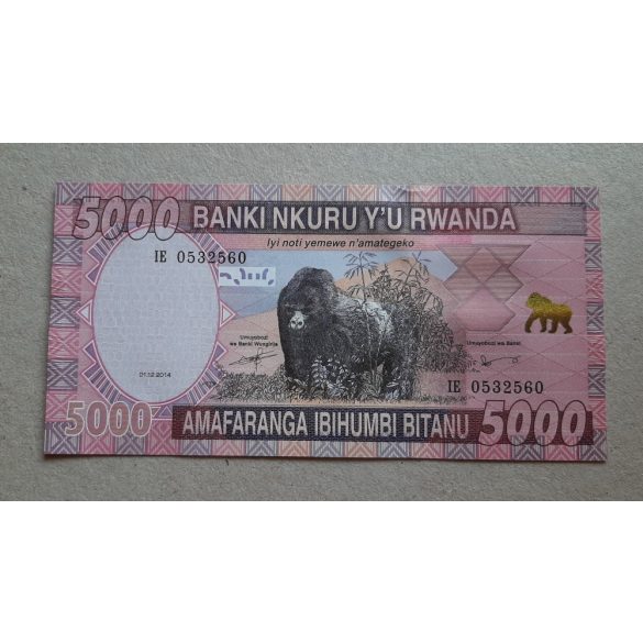 Ruanda 5000 Francs 2014 UNC