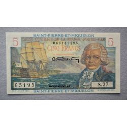 Saint Pierre és Miquelon 5 Francs 1947 Unc-