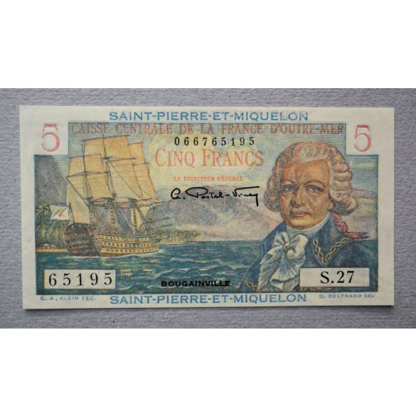 Saint Pierre and Miquelon 5 Francs 1947 Unc-