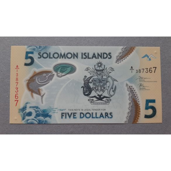 Salamon- szigetek 5 Dollars 2019 UNC