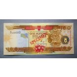 Solomon Islands 100 Dollars 2011 UNC - Specimen