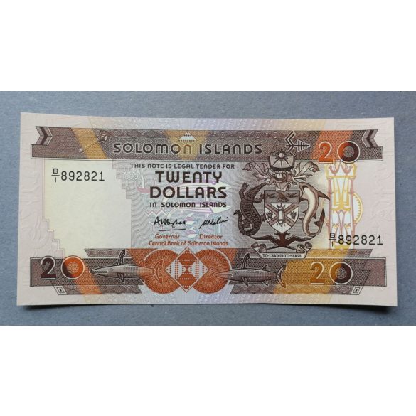 Solomon Islands 20 Dollars 1986 UNC