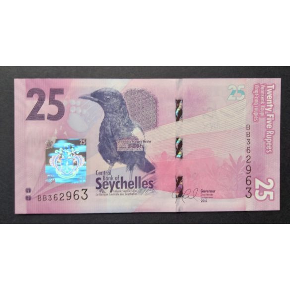 Seychelles 25 Rupees 2016 UNC