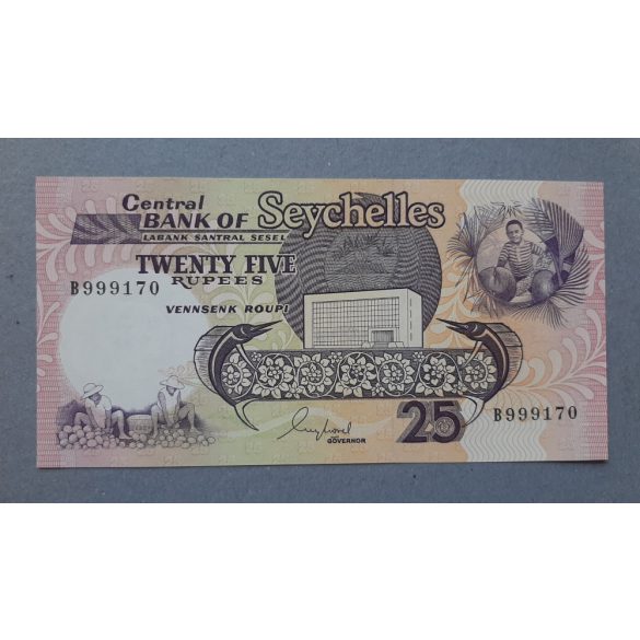 Seychelles 25 Rupees 1989 UNC