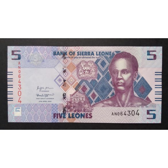 Sierra Leone 5 Leones 2022 UNC