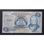 Scotland 5 Pounds 1987 F