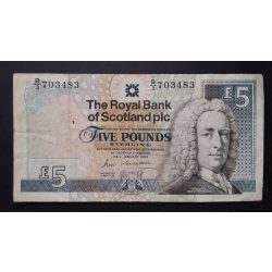 Scotland 5 Pounds Sterling 1990 F