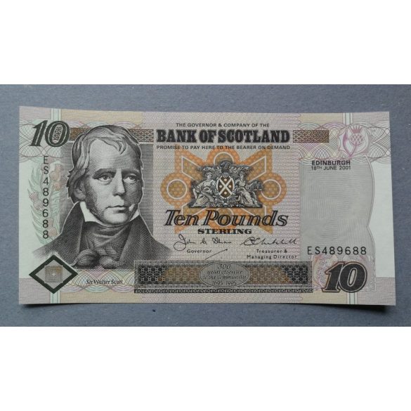 Scotland 10 Pounds 2001 UNC