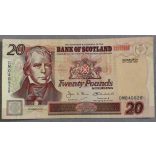 Scotland 20 Pounds 2001 VF+