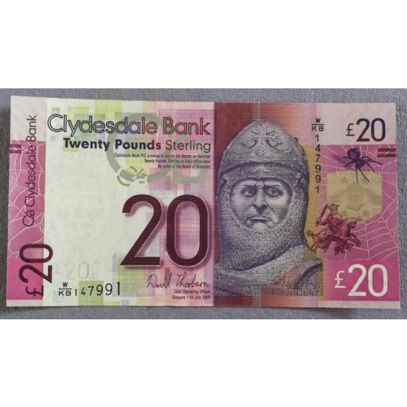 Skócia 20 Pounds 2009 UNC