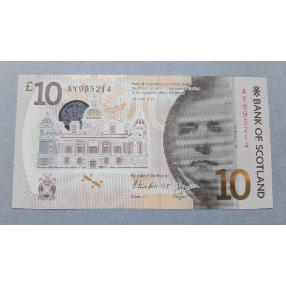 Scotland 10 Pounds 2016 UNC