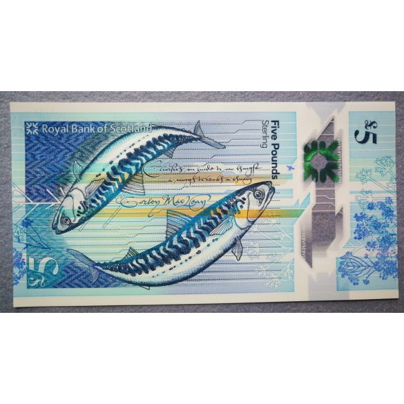 Scotland 5 Pounds UNC 2016