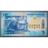 Scotland 5 Pounds UNC 2016