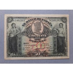 Spanyolország 50 Pesetas 1907 F+