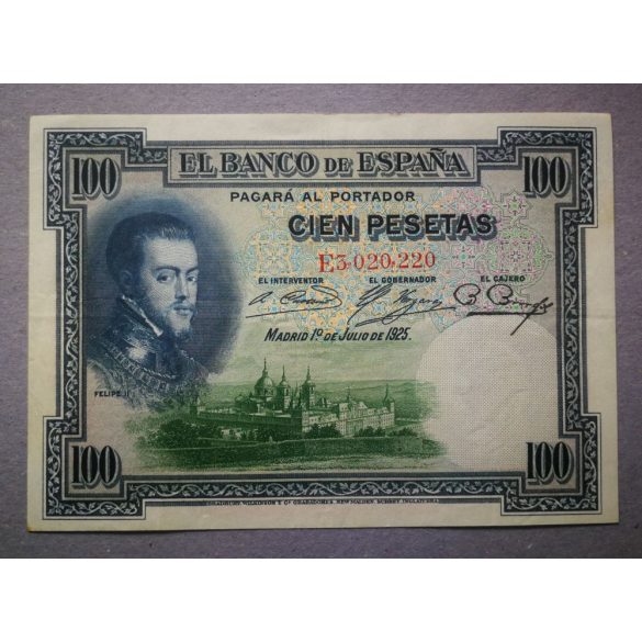 Spain 100 Pesetas 1925 VF+