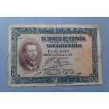 Spain 25 Pesetas 1926 VG