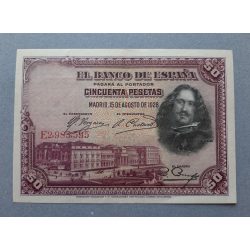 Spain 50 Pesetas 1928 XF