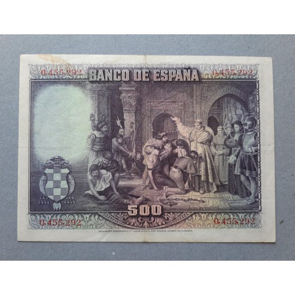 Spain 500 Pesetas 1928 XF-