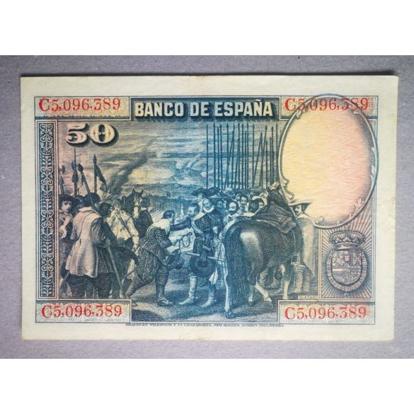 Spain 50 Pesetas 1928 VF+