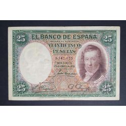 Spain 25 Pesetas 1931 F