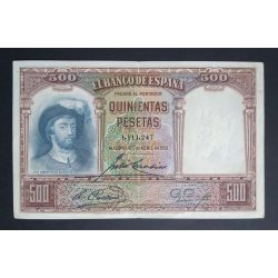 Spanyolország 500 Pesetas 1931 VF+