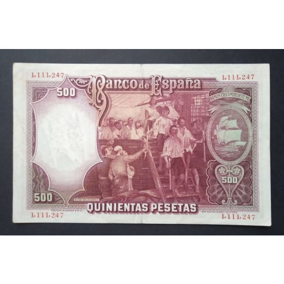 Spain 500 Pesetas 1931 VF+