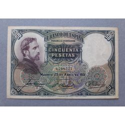 Spanyolország 50 Pesetas 1931 XF-