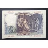Spain 50 Pesetas 1931 XF+
