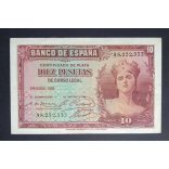 Spain 10 Pesetas 1935 VF