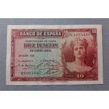 Spain 10 Pesetas 1935 XF+