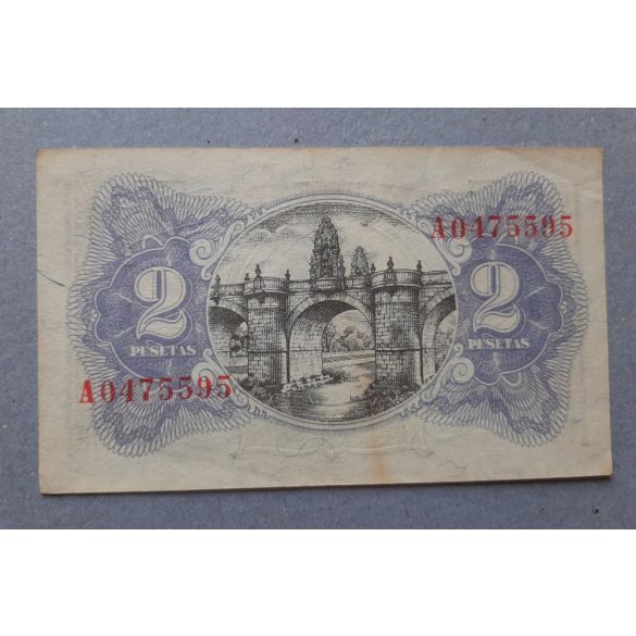 Spain 2 Pesetas 1938 VF