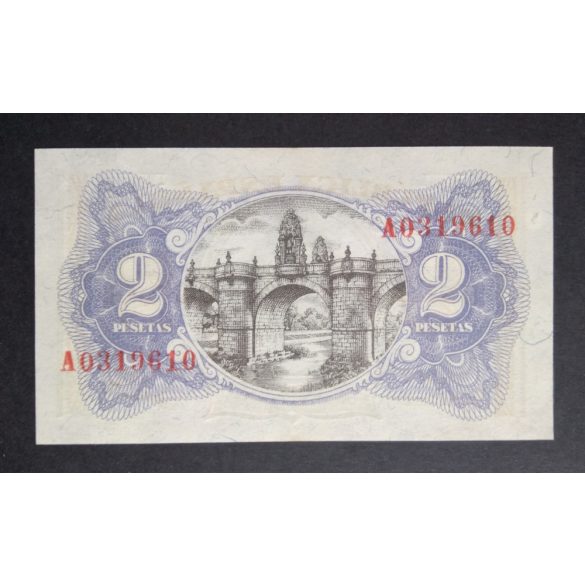 Spain 2 Pesetas 1938 Unc