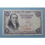 Spain 25 Pesetas 1946 VG+