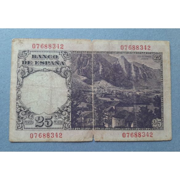 Spain 25 Pesetas 1946 VG+