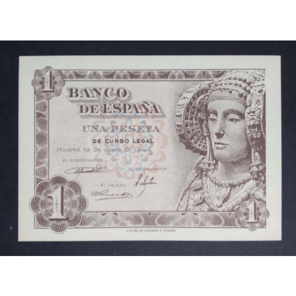 Spanyolország 1 Peseta 1948 Unc 