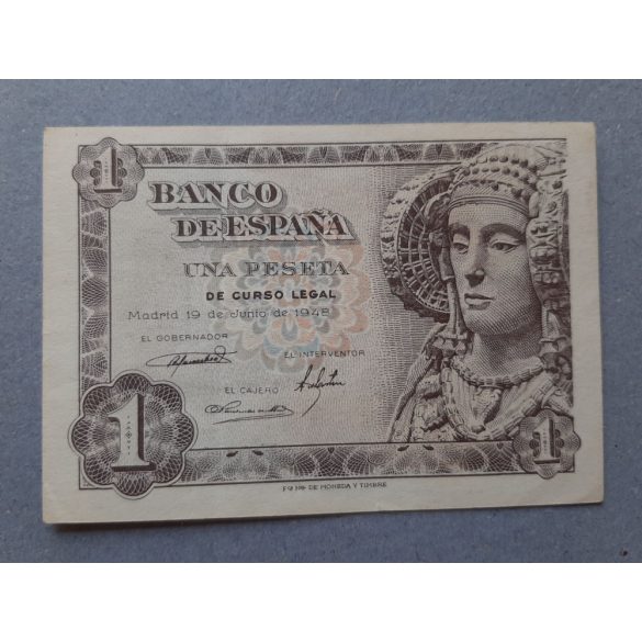 Spain 1 Peseta 1948 XF