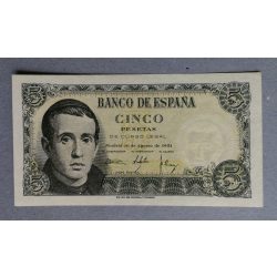 Spain 5 Pesetas 1951 Unc-