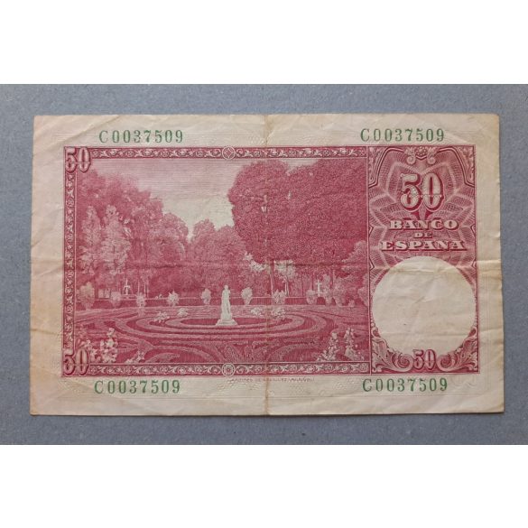Spain 50 Pesetas 1951 F+