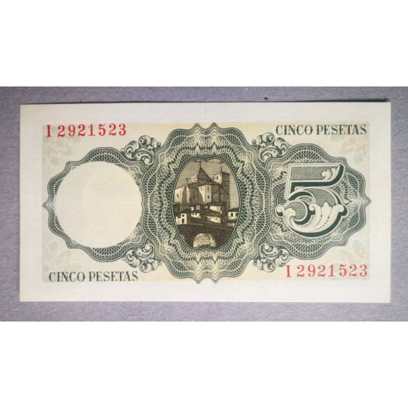 Spain 5 Pesetas 1951 Unc